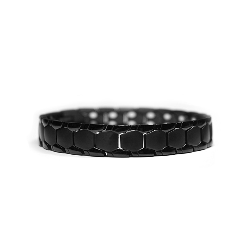 Bracelet magnétique Taïpan Noir