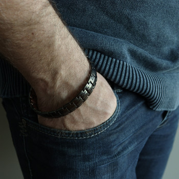 Bracelet magnétique cuivre Zeus homme
