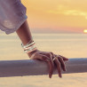 Bracelet magnétique cuivre lisse mat homme et femme