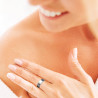 Bague magnétique cuivre striée