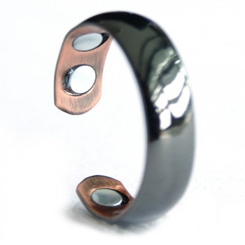 Bague magnétique cuivre lisse