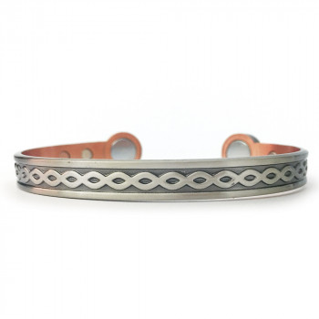 Copper magnetic bracelet infinite