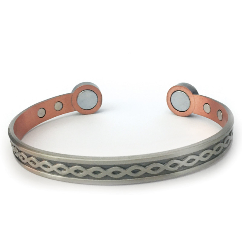 Bracelet En Cuivre Moderniste Renoir - Masque Infini, Style Bouton De Manchette