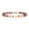 Copper magnetic bracelet Love