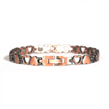 Copper magnetic bracelet Love