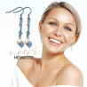 Boucles d'oreilles Hématite