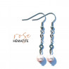 Boucles d'oreilles Hématite