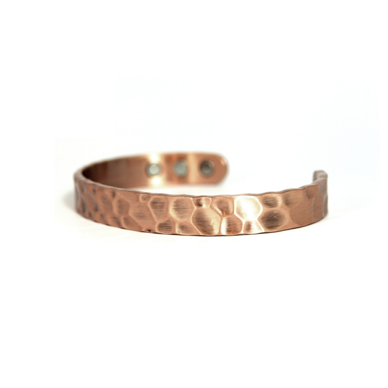 Bracelet Magnétique En Cuivre Avec Aimants – Motif Anubis, Neuf, Fabriqué En France