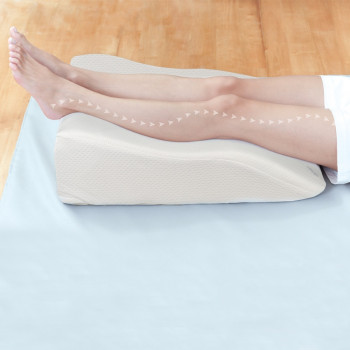 Leg elevation magnetic pillow cover - white