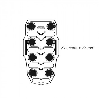 Lomboflex magnétique vertical - Cruralgie, douleurs colonne, dos, coccyx