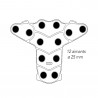Magnetic trapezius backrest - Upper back and shoulder pain