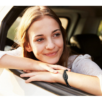 White magnetic silicone bracelet - Auris