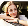 White magnetic silicone bracelet - Auris