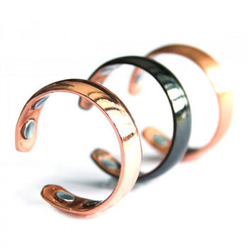 Bague magnétique cuivre lisse