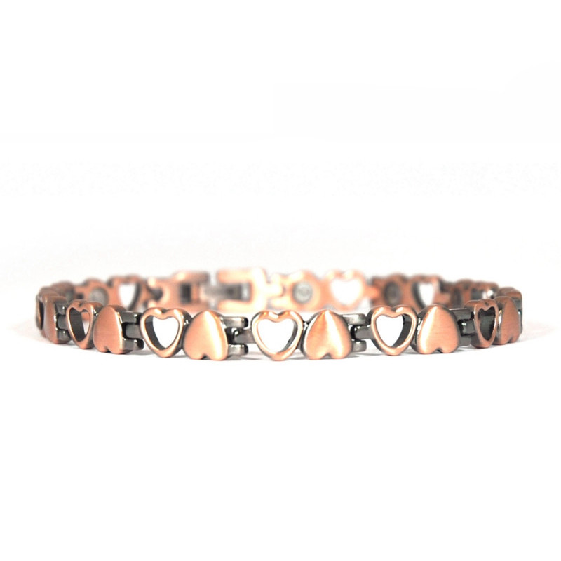 Copper magnetic bracelet Love