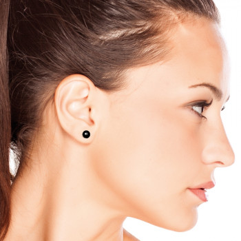 Mayotte magnetic hematite earrings