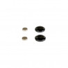 Mayotte magnetic hematite earrings