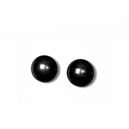 Boucles D'oreilles Pendantes En Hématite Naturelle - Fermoir Plaqué Or Jaune - Fabrication Artisanale - Neuf Sans Emballage