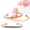 Magnetic bracelet rim copper striated