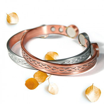 Copper magnetic bracelet infinite