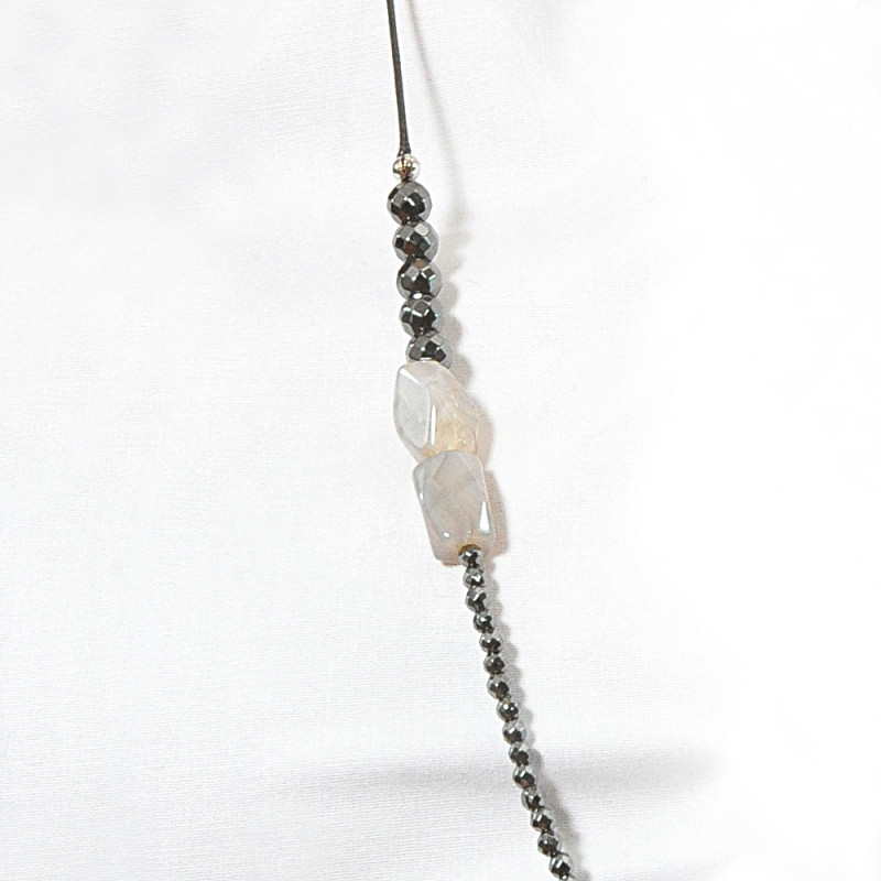 Sautoir Hématite