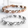 Magnetic heart bracelet