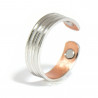Bague magnétique cuivre striée