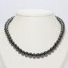 Magnetic Hematite Beads Necklace ø 9mm