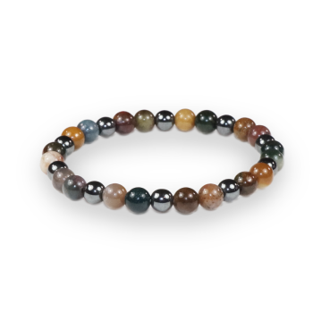 Bracelet Zanzibar - jaspe et hématite