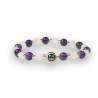 Bracelet Milos - pierre de lune, améthyste et hématite
