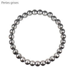 Bracelet magnétique hématite - 5 couleurs au choix