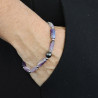 Bracelet Cancun - améthyste et hématite