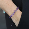 Bracelet Maupiti - améthyste et hématite