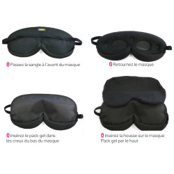 Masque magnétique avec poches gel