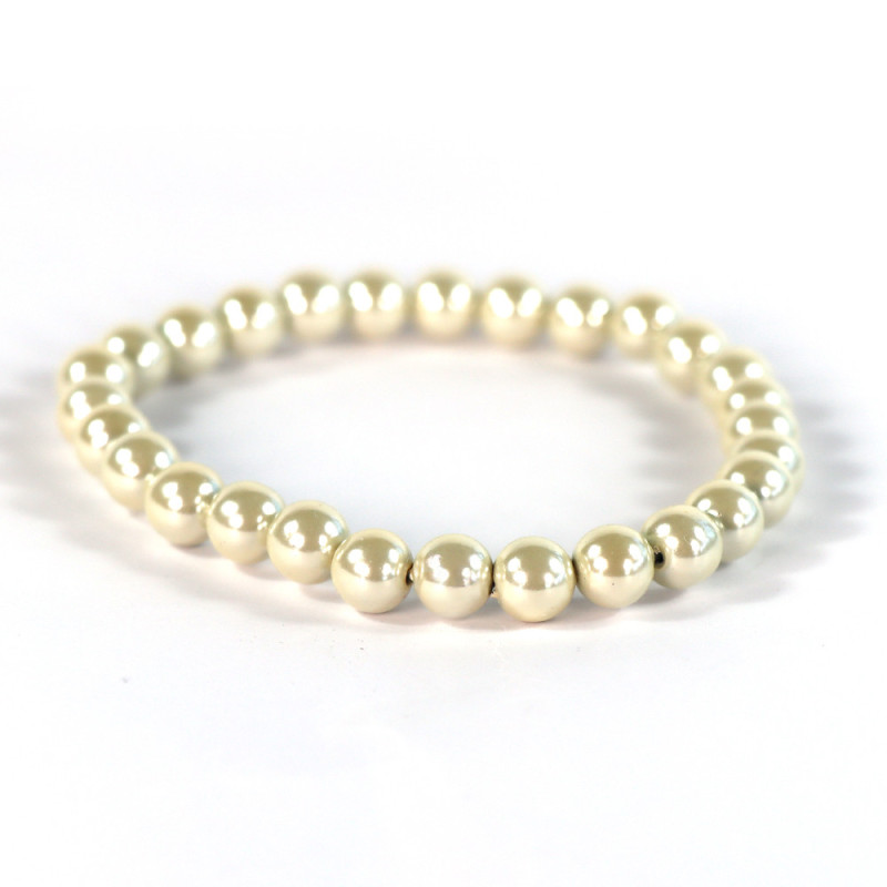Bracelet Magnétique En Perles D'hématite Couleur Lilas - Auris - Bien-être - Neuf