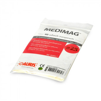40 clear adhesives for magnets Ø25