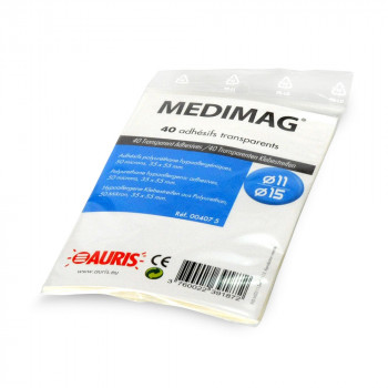 40 adhésifs transparents pour Medimag Ø11/15