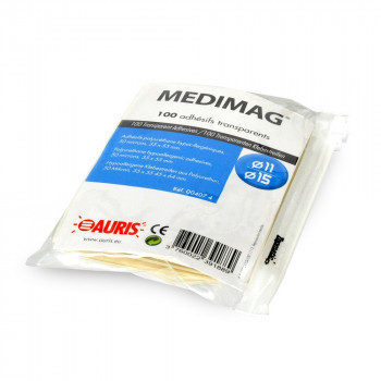 100 clear adhesives for magnets Ø11 / 15