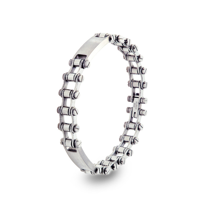 Bracelet magnétique acier Chenille