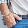 Bracelet magnétique acier Chenille