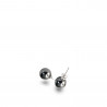 Boucles d'oreilles hématite noir 8mm
