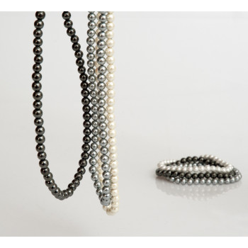 Collier perles hématite magnétiques