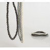 Collier perles hématite magnétiques